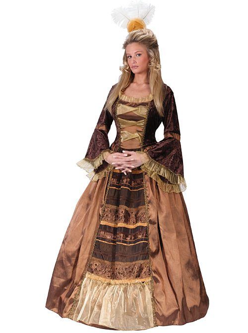 Fantasia Adulto Vestido Baronesa Luxo