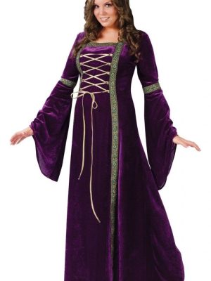 Fantasia Adulto Vestido Trançado Luxo Extra Grande