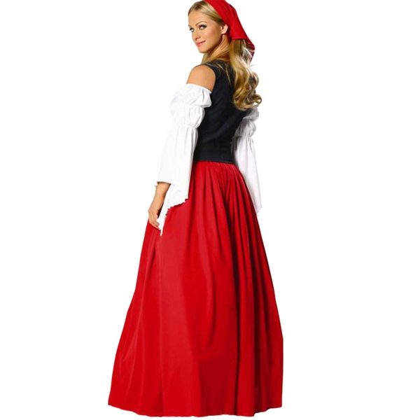 Fantasia Alemã Oktoberfest Adulto Feminino Longo Fantasia Alemã Oktoberfest Adulto Feminino Longo