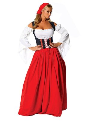 Fantasia Alemã Oktoberfest Adulto Feminino Longo