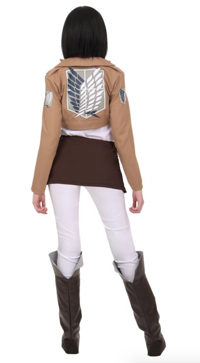 Fantasia Attack on Titan Mikasa Adulto Luxo Fantasia Attack on Titan Mikasa Adulto Luxo