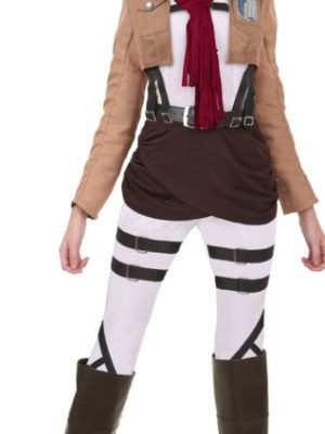 Fantasia Attack on Titan Mikasa Adulto Luxo Fantasia Attack on Titan Mikasa Adulto Luxo