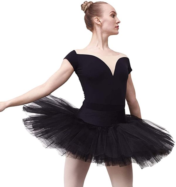 Fantasia Bailarina Profissional Saiote Saia Adulto Infantil Preto Fantasia Bailarina Profissional Saiote Saia Adulto Infantil Preto