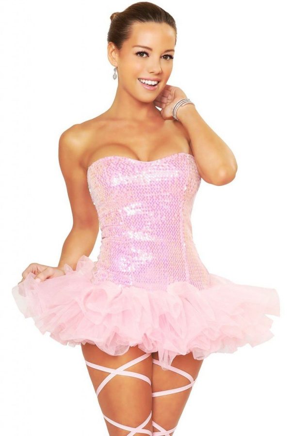 Fantasia Bailarina Sexy Lantejoulas Adulto Fantasia Bailarina Sexy Lantejoulas Adulto
