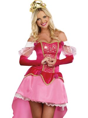Fantasia Bela Adormecida Rosa Adulto Fantasia Bela Adormecida Rosa Adulto