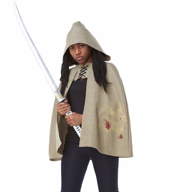 Fantasia Capa Walking Dead Michonne Adulto Fantasia Capa Walking Dead Michonne Adulto
