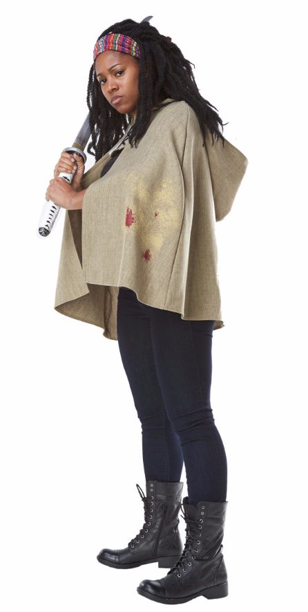 Fantasia Capa Walking Dead Michonne Adulto Fantasia Capa Walking Dead Michonne Adulto
