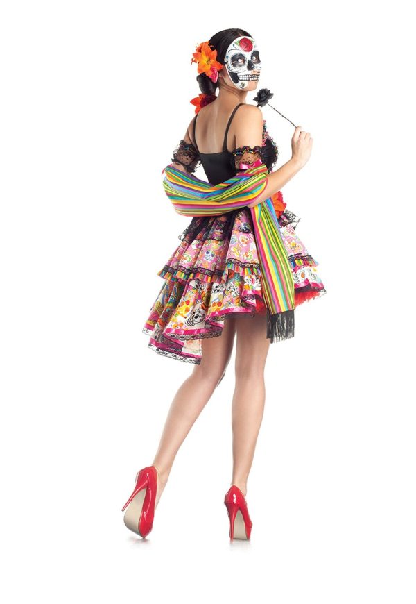 Fantasia Caveira Mexicana Adulto Luxo Fantasia Caveira Mexicana Adulto Luxo
