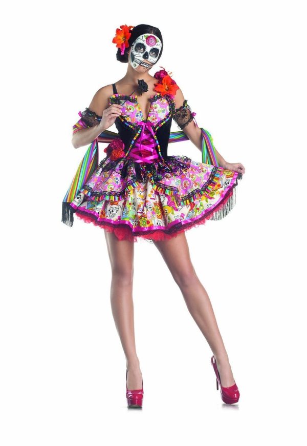 Fantasia Caveira Mexicana Adulto Luxo Fantasia Caveira Mexicana Adulto Luxo