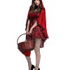 Capa Chapeuzinho Vermelho adulto Feminino Gótico Luxo