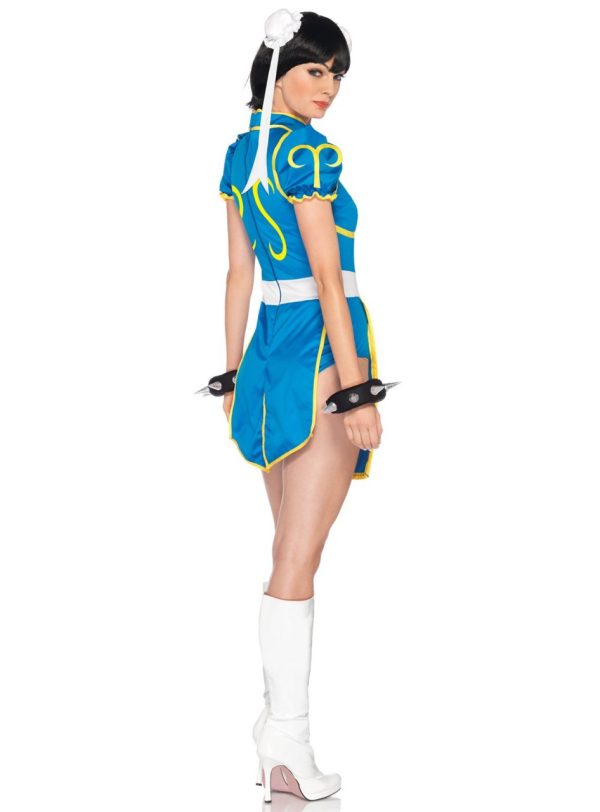 Fantasia Chun Li Street Fighter Adulto Luxo Fantasia Chun Li Street Fighter Adulto Luxo
