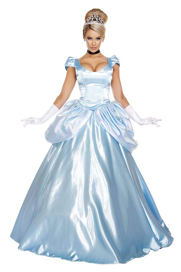 Fantasia Cinderela Adulto Luxo Clássica