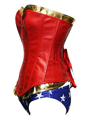 Fantasia Corsete Mulher Maravilha A Origem da Justiça Luxo Adulto Fantasia Corsete Mulher Maravilha A Origem da Justiça Luxo Adulto