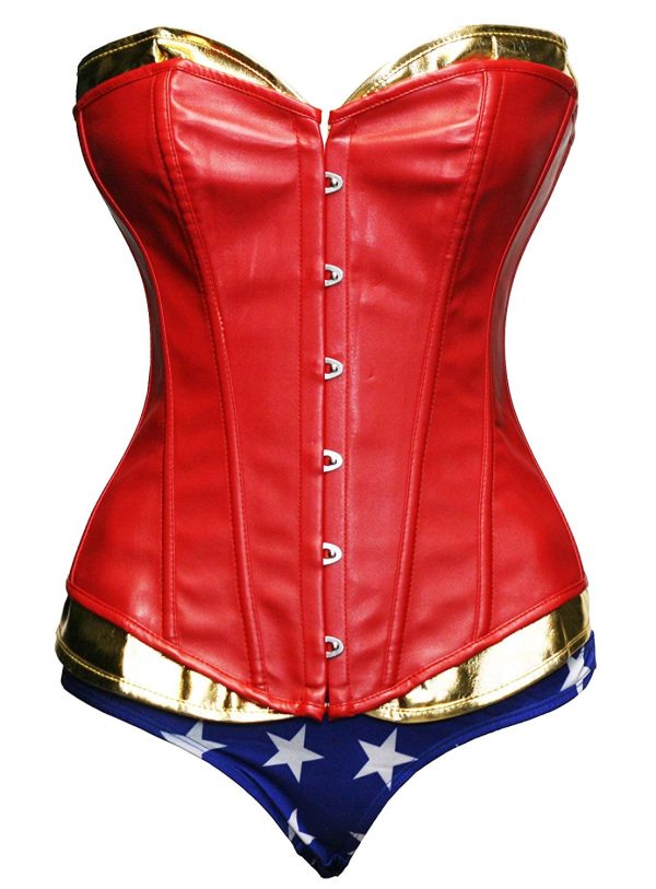 Fantasia Corsete Mulher Maravilha A Origem da Justiça Luxo Adulto Fantasia Corsete Mulher Maravilha A Origem da Justiça Luxo Adulto