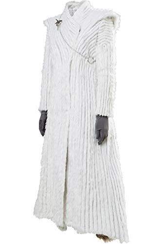 Fantasia Daenerys Targaryen Game of Thrones Cosplay Branco Fantasia Daenerys Targaryen Game of Thrones Cosplay Branco