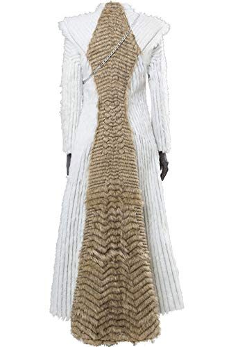 Fantasia Daenerys Targaryen Game of Thrones Cosplay Branco Fantasia Daenerys Targaryen Game of Thrones Cosplay Branco