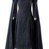 Fantasia Daenerys Targaryen Game of Thrones Cosplay Preto