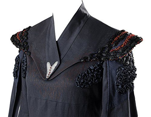 Fantasia Daenerys Targaryen Game of Thrones Cosplay Preto Fantasia Daenerys Targaryen Game of Thrones Cosplay Preto