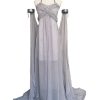Fantasia Daenerys Targaryen Khaleesi Game of Thrones Adulto Vestido Cinza