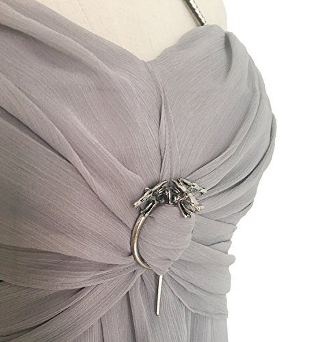Fantasia Daenerys Targaryen Khaleesi Game of Thrones Adulto Vestido Cinza