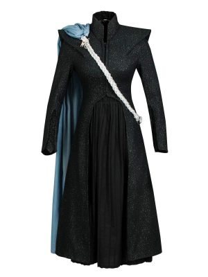 Fantasia Daenerys Targaryen Khaleesi Game of Thrones Adulto Vestido Preto Fantasia Daenerys Targaryen Khaleesi Game of Thrones Adulto Vestido Preto