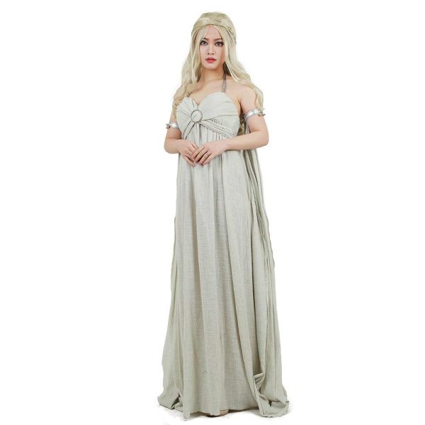 Fantasia Daenerys Targaryen Khaleesi Game of Thrones Vestido Adulto Fantasia Daenerys Targaryen Khaleesi Game of Thrones Vestido Adulto