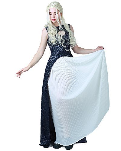 Fantasia Daenerys Targaryen Khaleesi Game of Thrones Vestido Azul Adulto