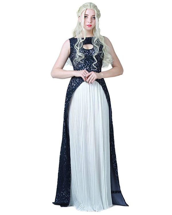 Fantasia Daenerys Targaryen Khaleesi Game of Thrones Vestido Azul Adulto