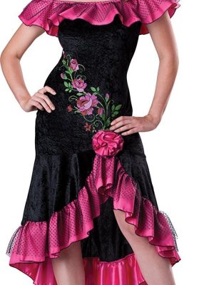 Fantasia de Espanhola Adulto Luxo Rosa Fantasia de Espanhola Adulto Luxo Rosa