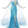 Fantasia Elsa Uma Aventura Congelante Adulto Clássica