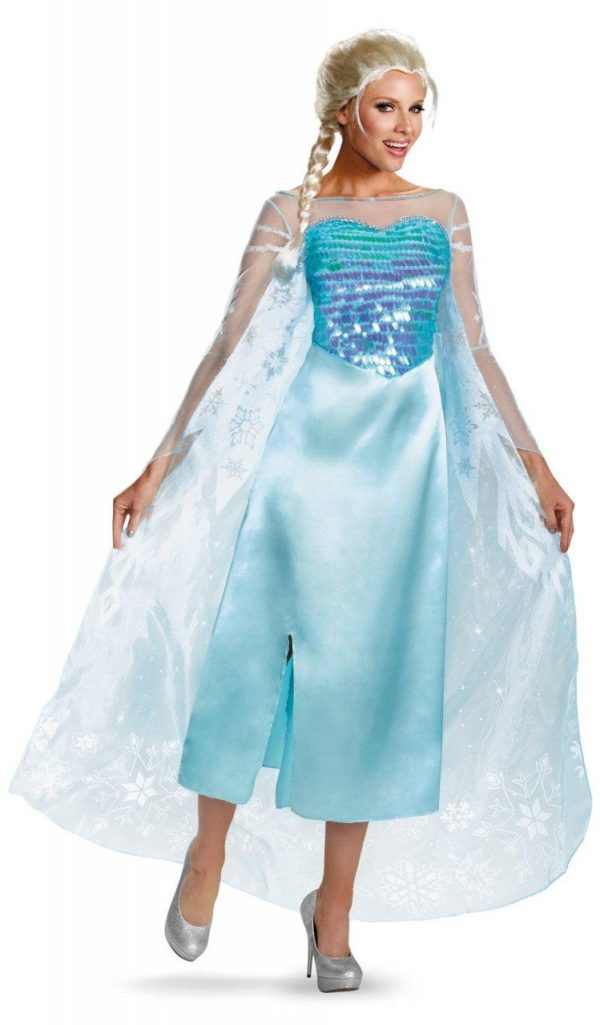 Fantasia Elsa Uma Aventura Congelante Adulto Luxo Fantasia Elsa Uma Aventura Congelante Adulto Luxo