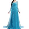 Fantasia Elsa Uma Aventura Congelante Clássica Adulto