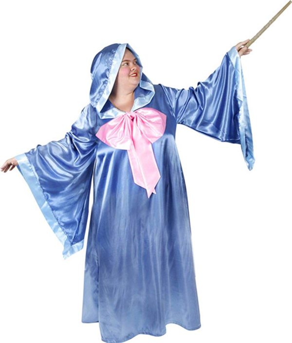 Fantasia Fada Madrinha Cinderela Adulto Extra Grande Fantasia Fada Madrinha Cinderela Adulto Extra Grande