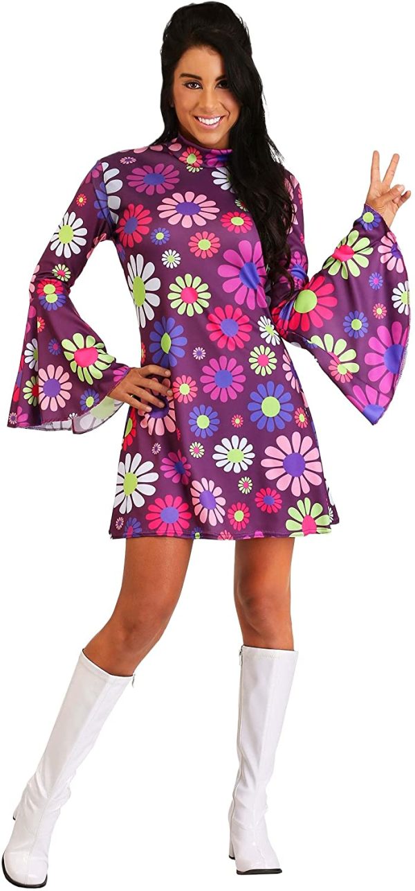 Fantasia Feminina Hippie Anos 70 Luxo Adulto Fantasia Feminina Hippie Anos 70 Luxo Adulto
