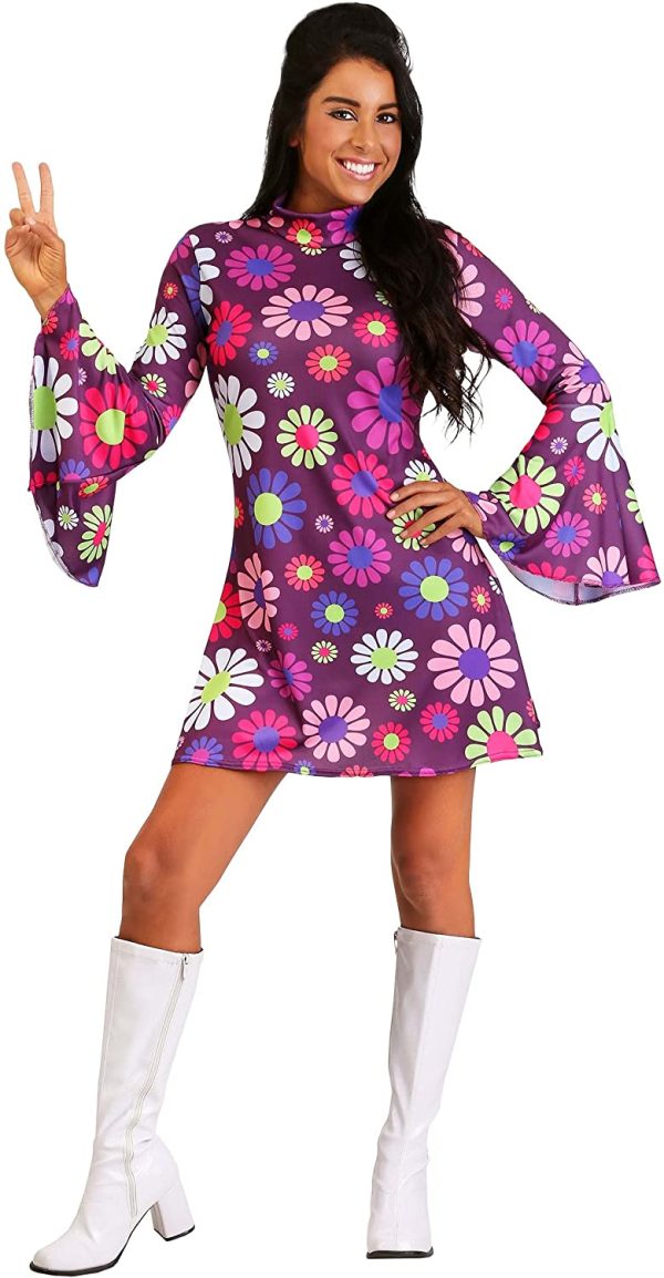Fantasia Feminina Hippie Anos 70 Luxo Adulto Fantasia Feminina Hippie Anos 70 Luxo Adulto