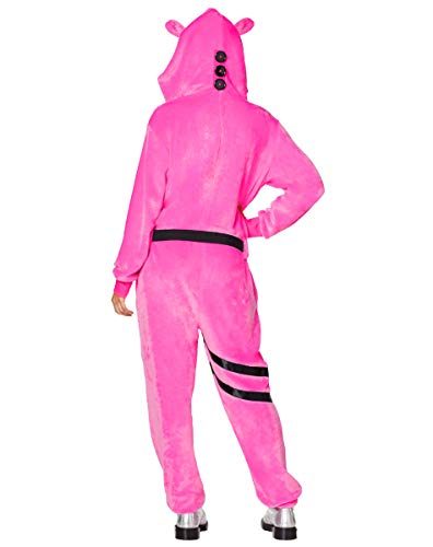 Fantasia Fortnite Urso Rosa Adulto Luxo Fantasia Fortnite Urso Rosa Infantil Luxo