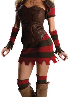 Fantasia Freddy Krueger Adulto Feminino Sexy Fantasia Freddy Krueger Adulto Feminino Sexy