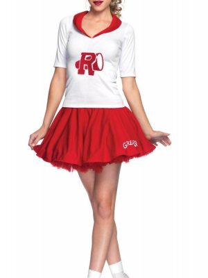 Fantasia Grease Rydell High Cheerleader Adulto Luxo