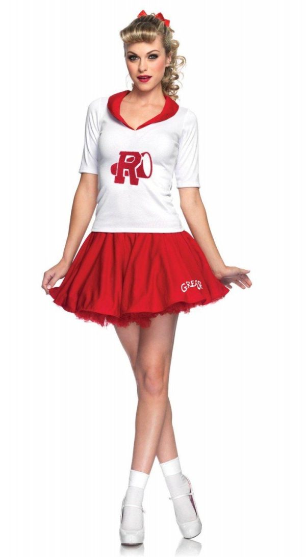 Fantasia Grease Rydell High Cheerleader Adulto Luxo