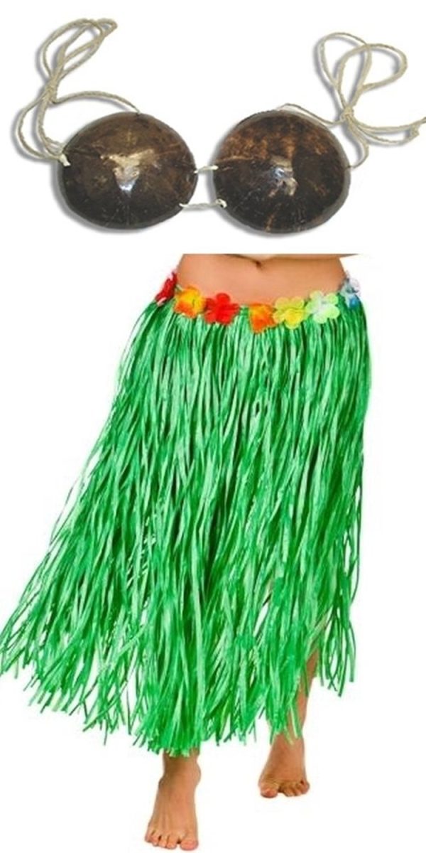 Fantasia Havaiana Conjunto Clássico Adulto Fantasia Havaiana Conjunto Clássico Adulto