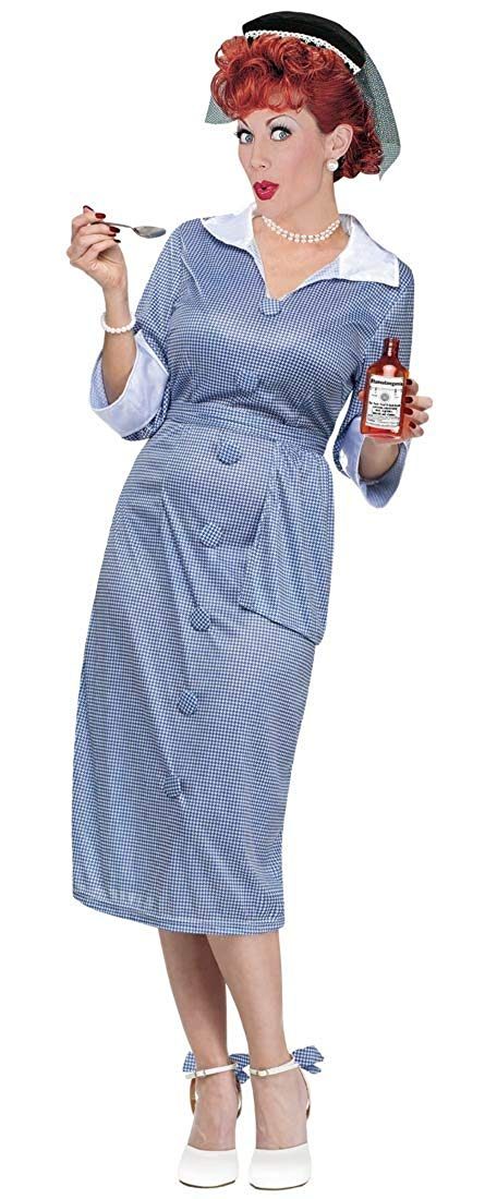 Fantasia I Love Lucy Luxo Adulto Azul Fantasia I Love Lucy Luxo Adulto Azul