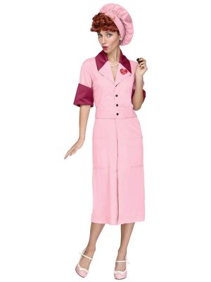 Fantasia I Love Lucy Luxo Adulto Rosa Fantasia I Love Lucy Luxo Adulto Rosa
