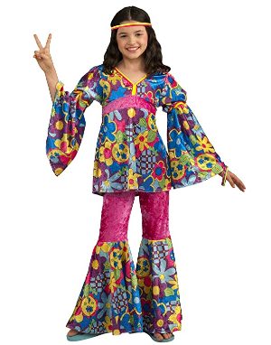 Fantasia Infantil Hippie Colorida