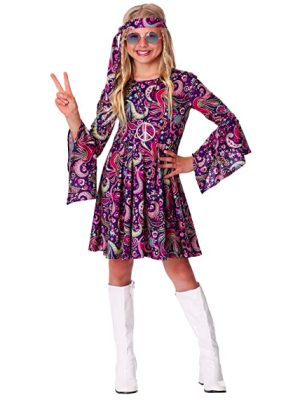 Fantasia Infantil Hippie Lilás