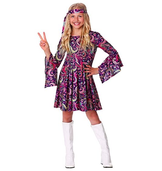 Fantasia Infantil Hippie Lilás Fantasia Infantil Hippie Lilás