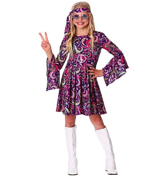 Fantasia Infantil Hippie Lilás Fantasia Infantil Hippie Lilás