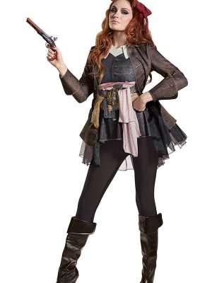 Fantasia Jack Sparrow Piratas do Caribe Elite Adulto Feminino POTC5 Fantasia Jack Sparrow Piratas do Caribe Elite Adulto Feminino POTC5