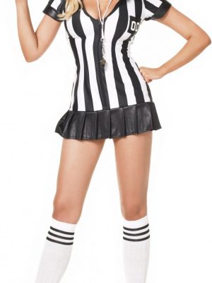 Fantasia Juíza de Futebol Adulto Feminino Sexy Fantasia Juíza de Futebol Adulto Feminino Sexy