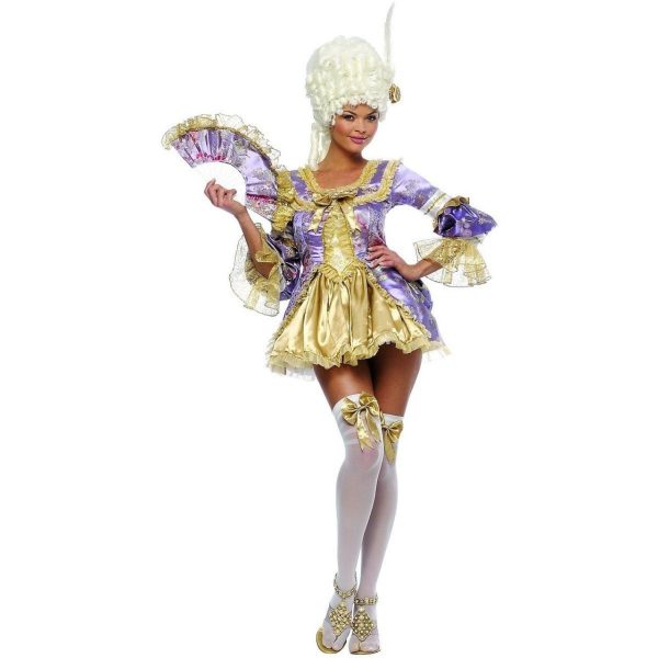 Fantasia Maria Antonieta Adulto Luxo Lilás Fantasia Maria Antonieta Adulto Luxo Lilás