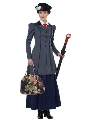 Fantasia Mary Poppins Cinza Clássica Fantasia Mary Poppins Cinza Clássica